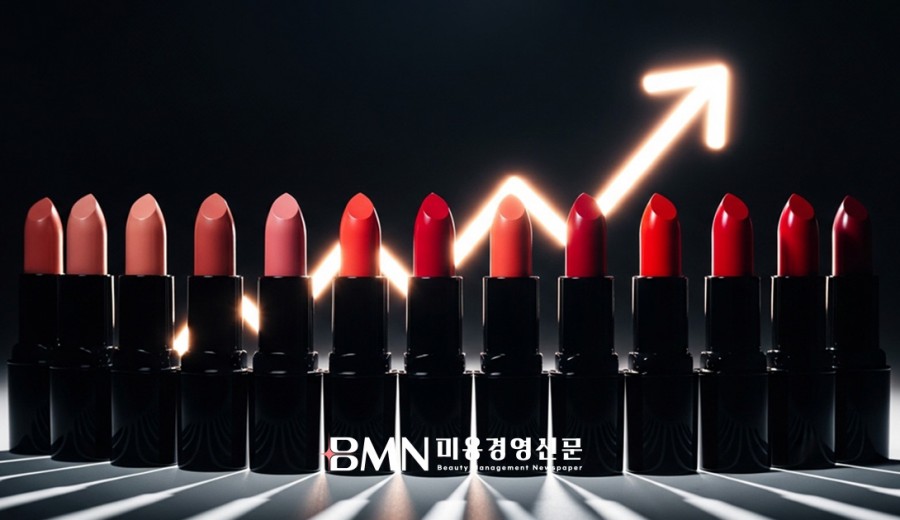 립스틱 가격 상승 흐름을 보여주는 이미지