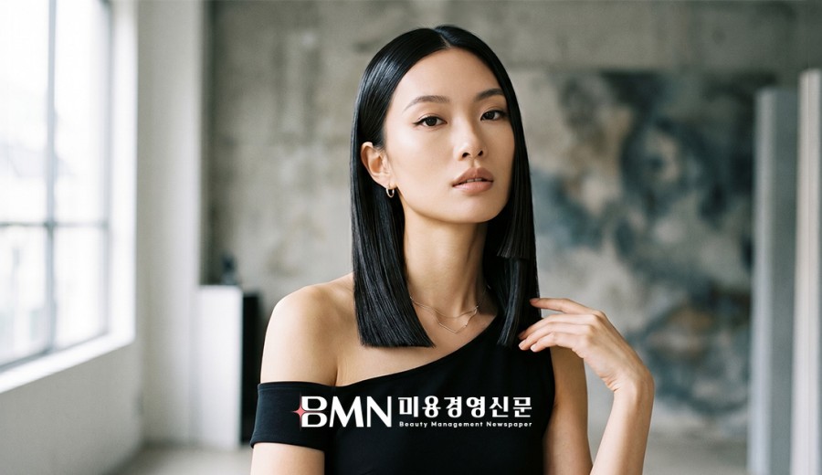 미니멀리즘과 Y2K 무드의 교차점, '슬릭 블록컷'