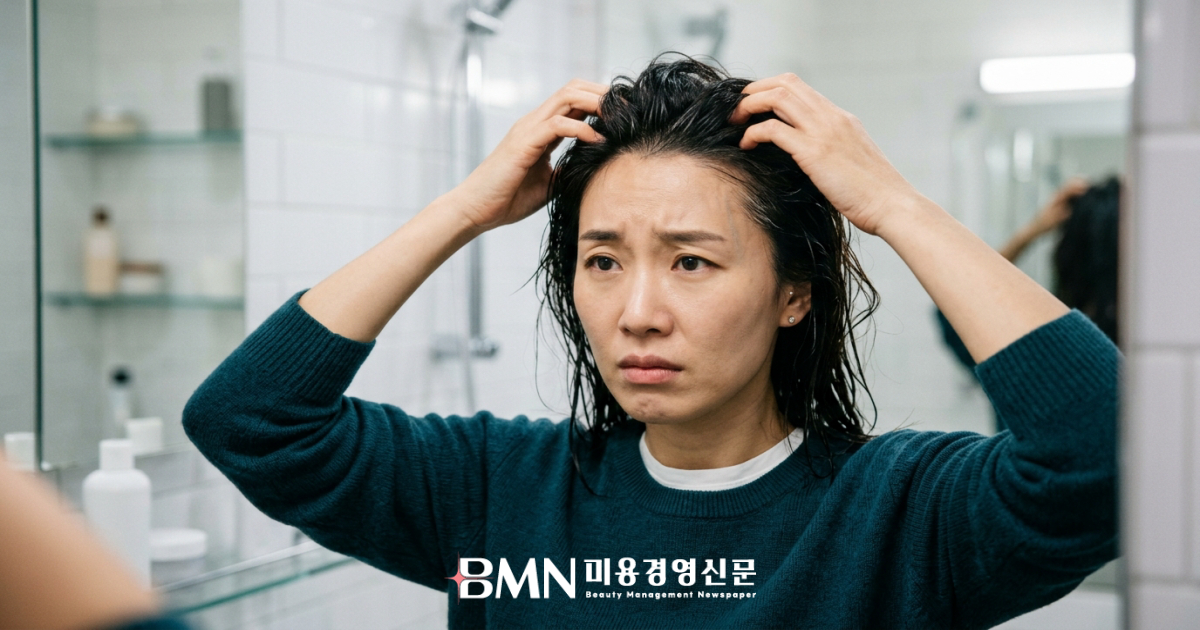 두피 가려움을 느끼는 고객